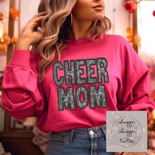 Load image into Gallery viewer, Cheer Mom (Faux Embroidery &amp; Sequin)
